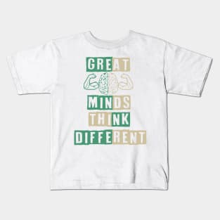 Great minds thinks different Kids T-Shirt